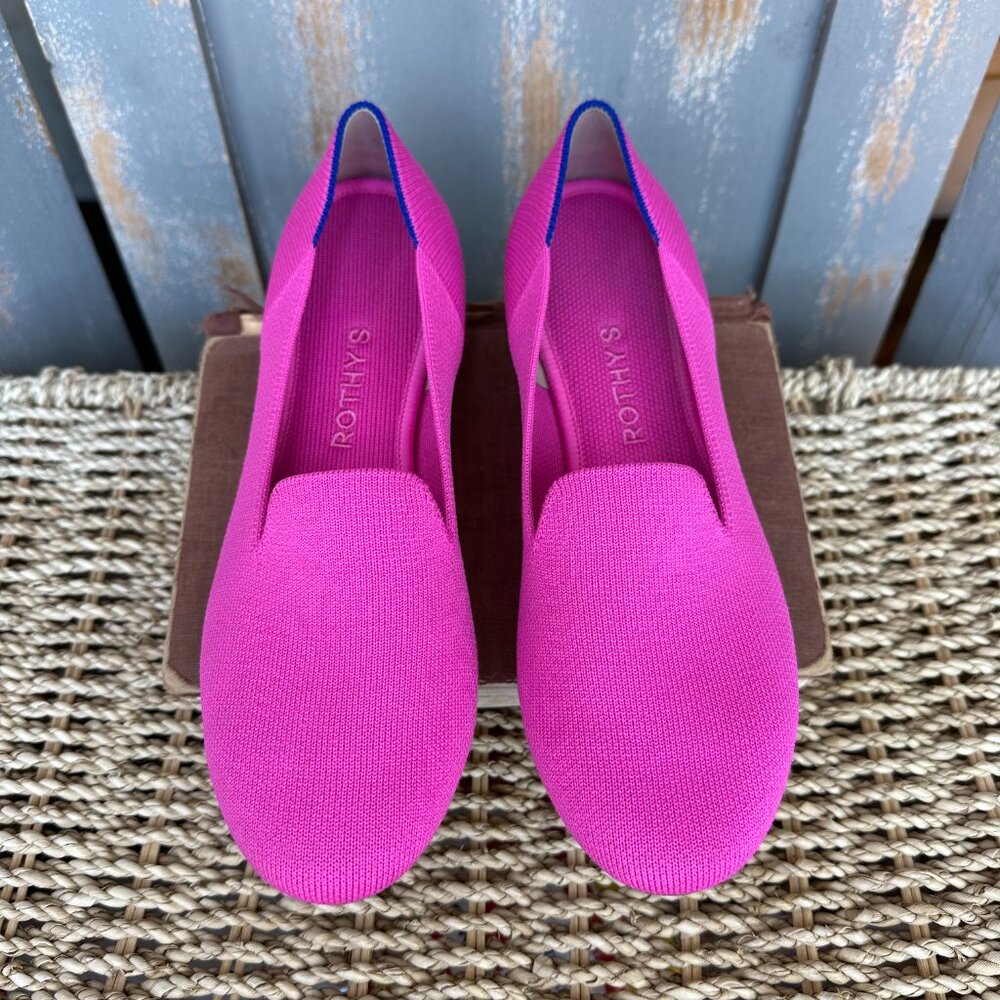 Rothy's The Loafer Dragon Fruit Tortoise Shell Sz 8